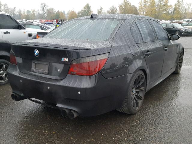 WBSNB93577CX07724 - 2007 BMW M5 BLACK photo 4