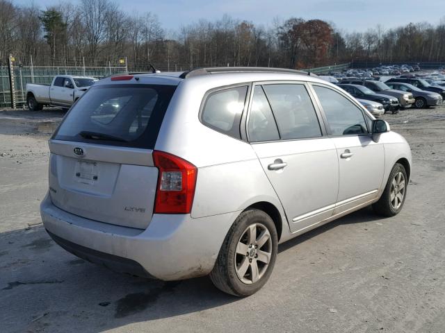 KNAFG526287149272 - 2008 KIA RONDO LX SILVER photo 4