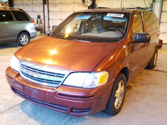 1GNDX13E93D293864 - 2003 CHEVROLET VENTURE LU MAROON photo 2