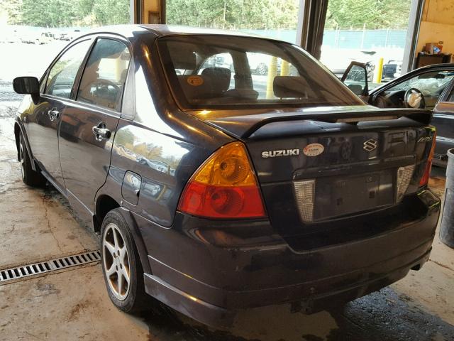 JS2RA41S835151662 - 2003 SUZUKI AERIO S BLACK photo 3