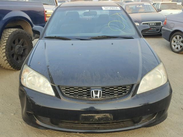 1HGEM21135L007139 - 2005 HONDA CIVIC DX V BLACK photo 9