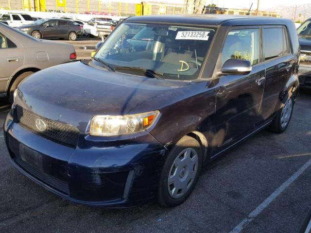 JTLKE50E881019926 - 2008 TOYOTA SCION XB ლურჯი ფოტო 2