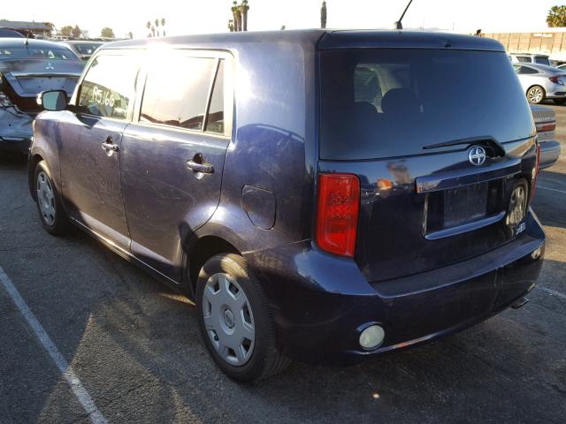 JTLKE50E881019926 - 2008 TOYOTA SCION XB ლურჯი ფოტო 3