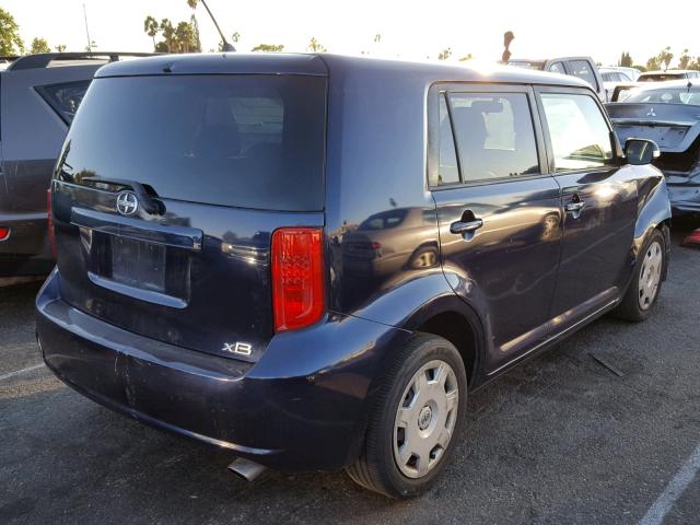 JTLKE50E881019926 - 2008 TOYOTA SCION XB ლურჯი ფოტო 4