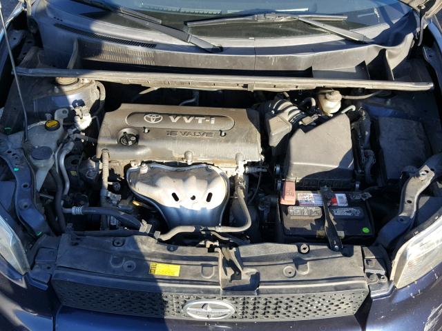 JTLKE50E881019926 - 2008 TOYOTA SCION XB ლურჯი ფოტო 7