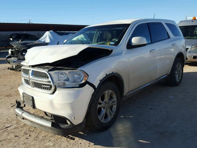 1D4RD2GG6BC630474 - 2011 DODGE DURANGO EX WHITE photo 2