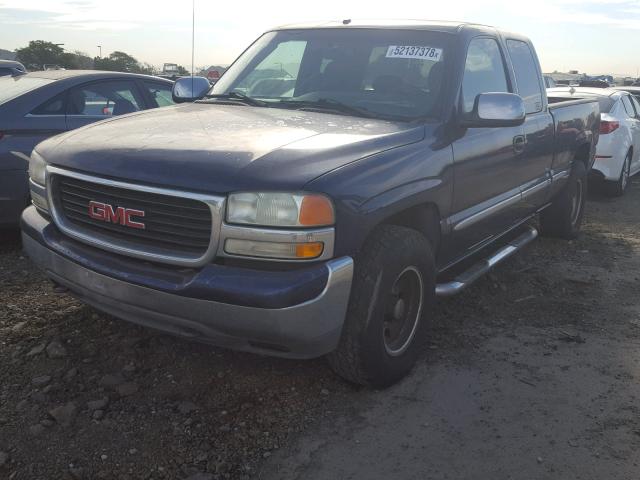 2GTEK19T621282462 - 2002 GMC NEW SIERRA BLUE photo 2