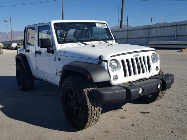 1C4BJWDG7GL334437 - 2016 JEEP WRANGLER U WHITE photo 1