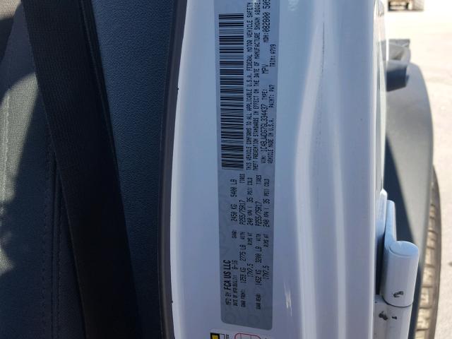 1C4BJWDG7GL334437 - 2016 JEEP WRANGLER U WHITE photo 10