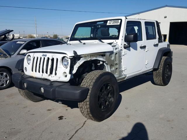1C4BJWDG7GL334437 - 2016 JEEP WRANGLER U WHITE photo 2
