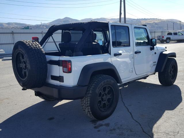 1C4BJWDG7GL334437 - 2016 JEEP WRANGLER U WHITE photo 4