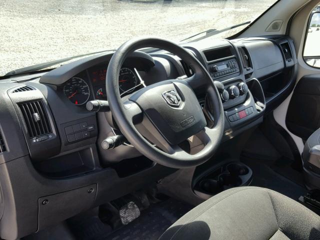 3C6TRVNG7HE511642 - 2017 RAM PROMASTER WHITE photo 9