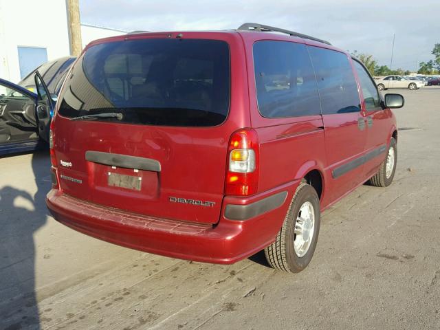 1GNDX03E64D128222 - 2004 CHEVROLET VENTURE MAROON photo 4