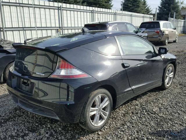 JHMZF1C48CS002581 - 2012 HONDA CR-Z BLACK photo 4