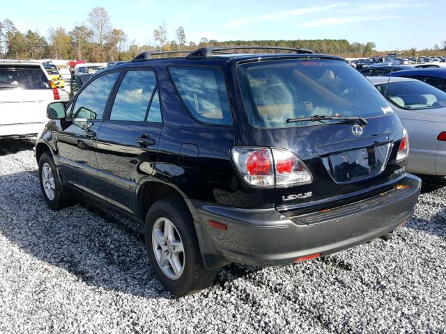 JTJHF10U920270001 - 2002 LEXUS RX 300 BLACK photo 3