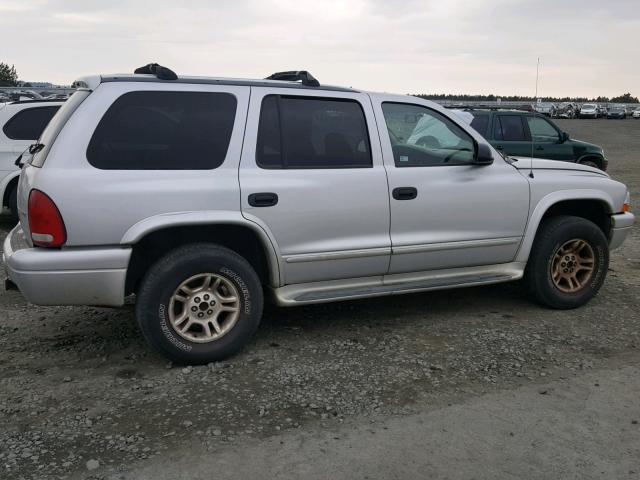 1D4HS48N33F570891 - 2003 DODGE DURANGO SL SILVER photo 9