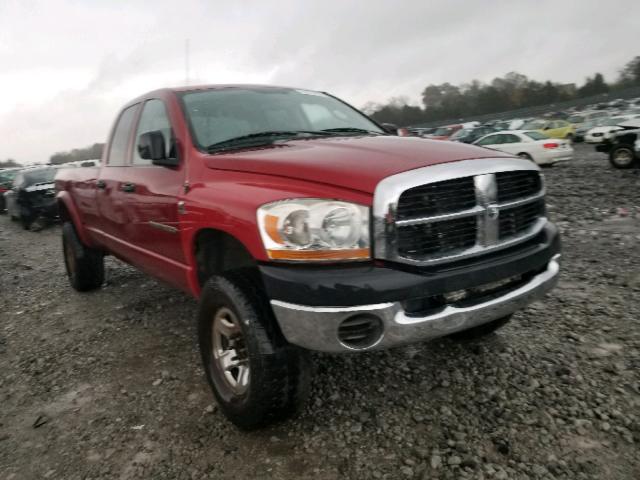 1D7KS28C16J245539 - 2006 DODGE RAM 2500 S 勃艮第红 照片 1