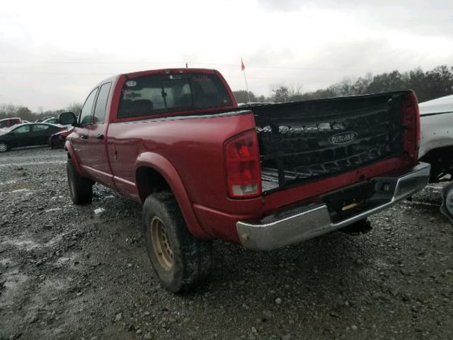 1D7KS28C16J245539 - 2006 DODGE RAM 2500 S 勃艮第红 照片 3