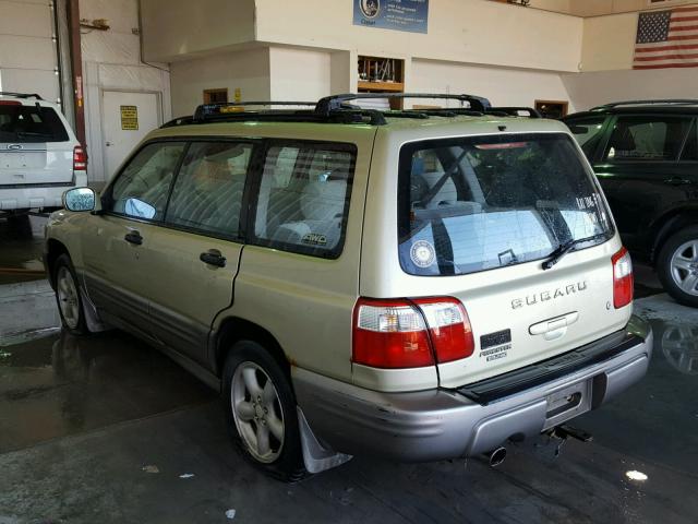 JF1SF65572H726513 - 2002 SUBARU FORESTER S TAN photo 3