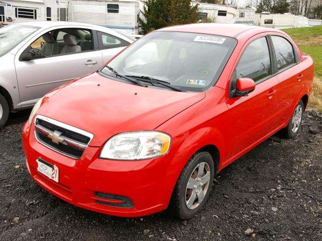 KL1TD5DEXBB142326 - 2011 CHEVROLET AVEO LS RED photo 2