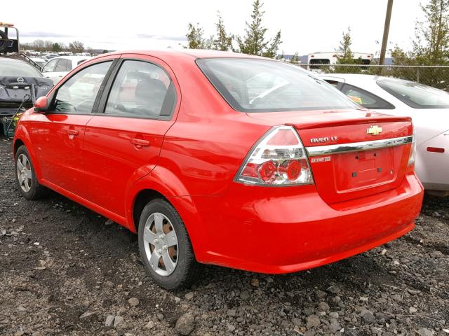 KL1TD5DEXBB142326 - 2011 CHEVROLET AVEO LS RED photo 3