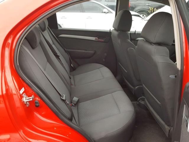 KL1TD5DEXBB142326 - 2011 CHEVROLET AVEO LS RED photo 6