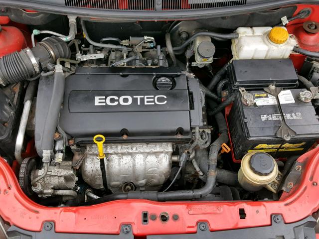 KL1TD5DEXBB142326 - 2011 CHEVROLET AVEO LS RED photo 7