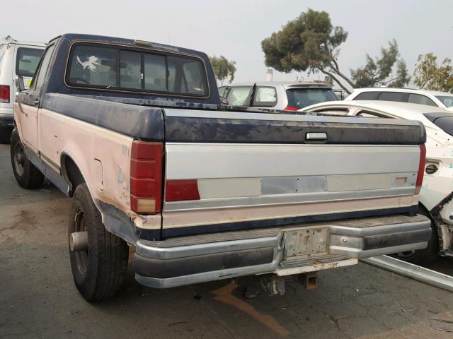 1FTHF25M3JPA23449 - 1988 FORD F250 BLUE photo 3