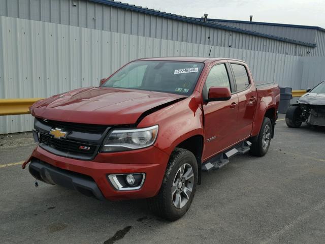 1GCGTCE32F1267069 - 2015 CHEVROLET COLORADO Z BURGUNDY photo 2