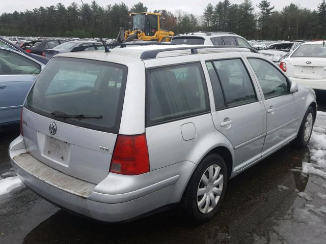 WVWRP61J43W560697 - 2003 VOLKSWAGEN JETTA GL T SILVER photo 4