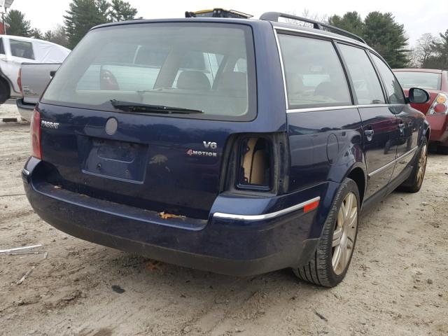 WVWYU63B35E129111 - 2005 VOLKSWAGEN PASSAT GLX ლურჯი ფოტო 4