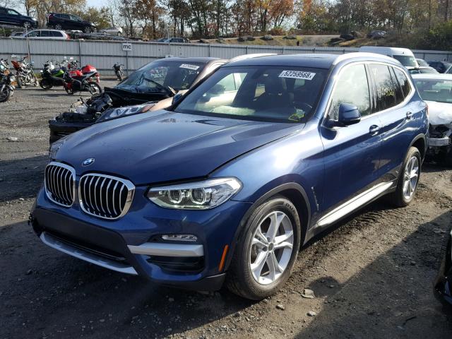 5UXTR9C55JLD67525 - 2018 BMW X3 XDRIVEM 蓝色 照片 2