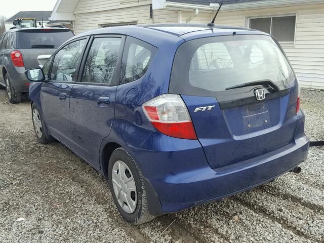 JHMGE8H35DC066852 - 2013 HONDA FIT BLUE photo 3