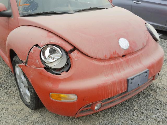 3VWCK21Y63M315486 - 2003 VOLKSWAGEN NEW BEETLE 橙色 照片 9