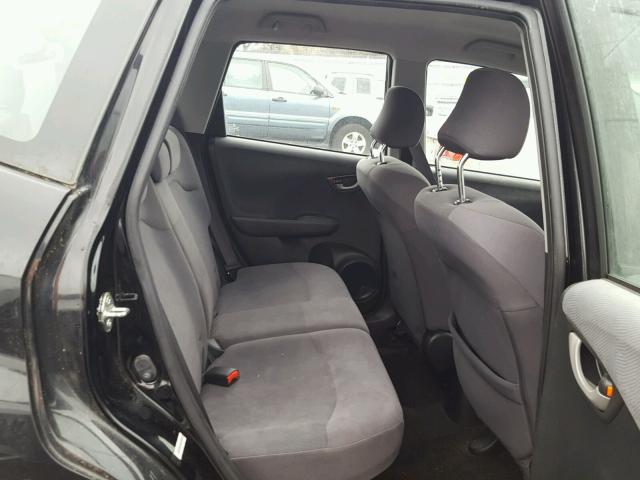 JHMGE8H25AC017816 - 2010 HONDA FIT შავი ფოტო 6