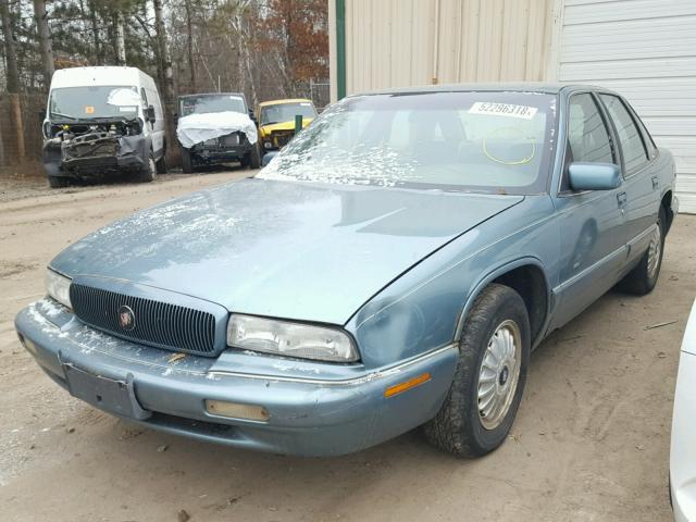 2G4WB52K6T1426490 - 1996 BUICK REGAL CUST BLUE photo 2