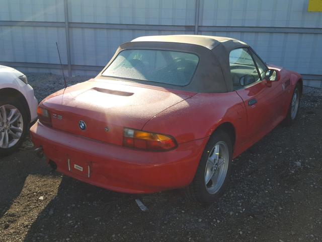 4USCH7323VLE01864 - 1997 BMW Z3 1.9 RED photo 4