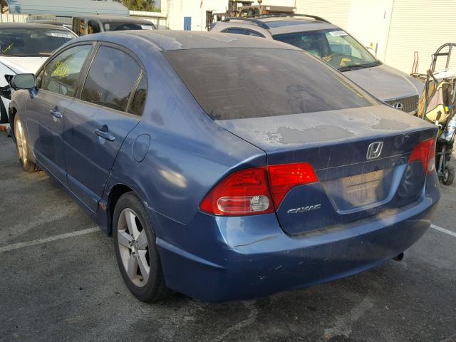 2HGFA169X8H518564 - 2008 HONDA CIVIC EXL BLUE photo 3