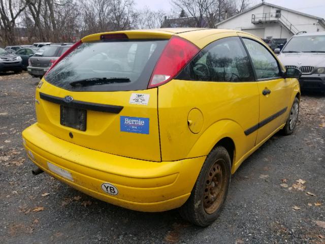 1FAFP31NX7W113081 - 2007 FORD FOCUS ZX3 YELLOW photo 4