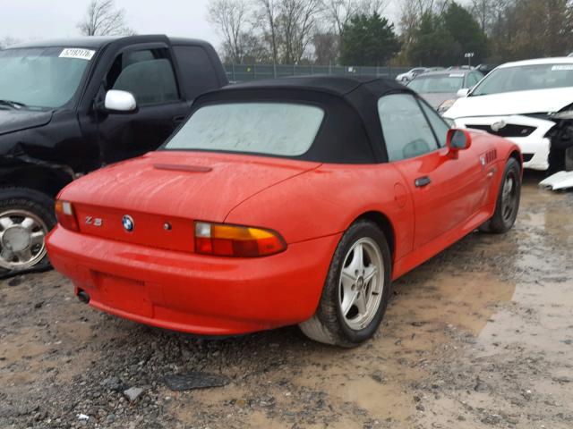 4USCH7326VLB79191 - 1997 BMW Z3 1.9 RED photo 4