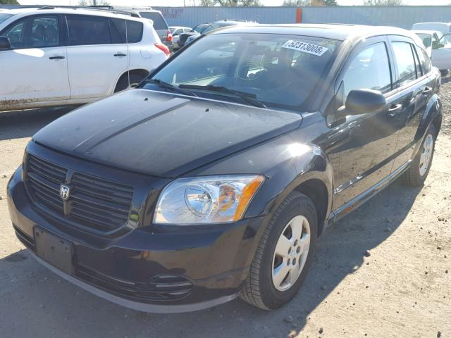 1B3HB28C77D101287 - 2007 DODGE CALIBER BLACK photo 2