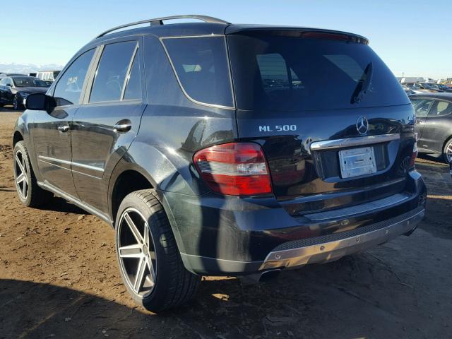 4JGBB75E97A154917 - 2007 MERCEDES-BENZ ML 500 BLACK photo 3