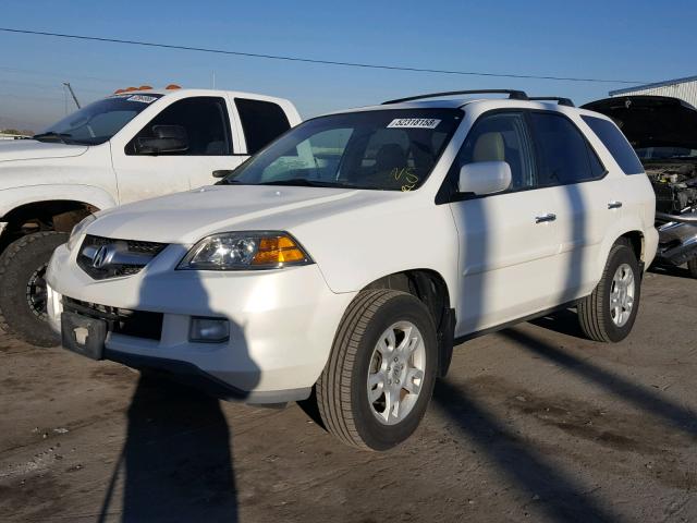 2HNYD186X5H520483 - 2005 ACURA MDX TOURIN WHITE photo 2