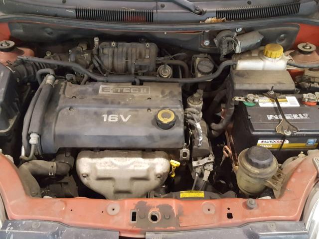 KL1TD66617B694185 - 2007 CHEVROLET AVEO BASE Qırmızı foto 7