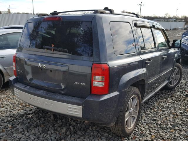 1J8FF48W77D330920 - 2007 JEEP PATRIOT LI BLUE photo 4