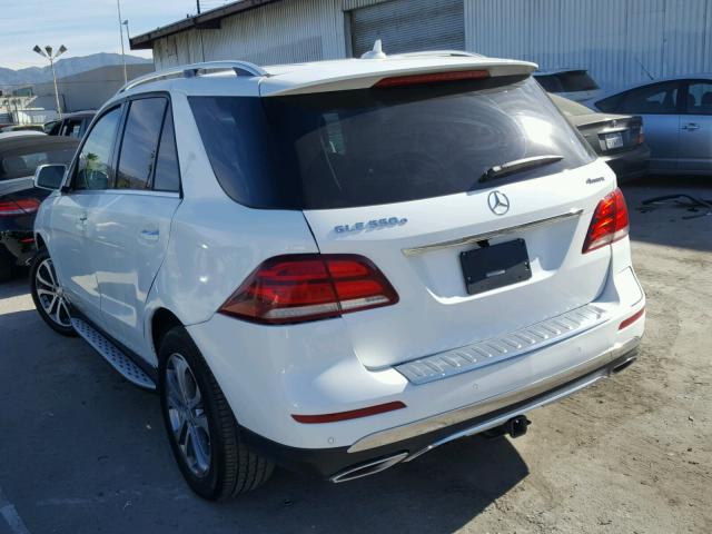 4JGDA6DB7HA853896 - 2017 MERCEDES-BENZ GLE 550E 4 WHITE photo 3