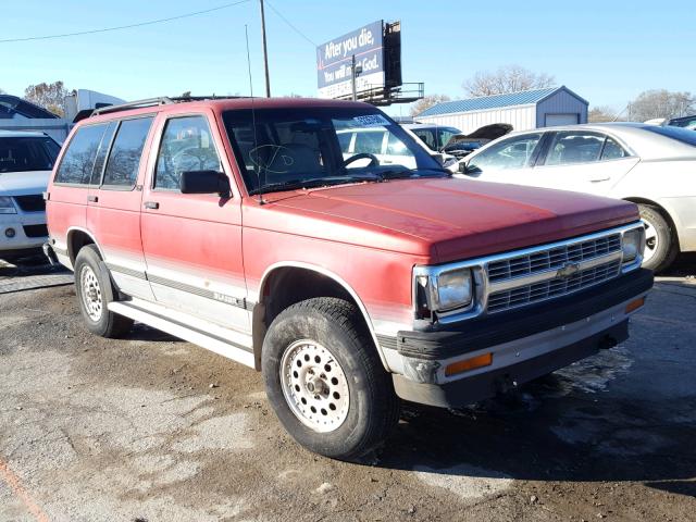 1GNDT13W5N2223068 - 1992 CHEVROLET BLAZER S10 RED photo 1