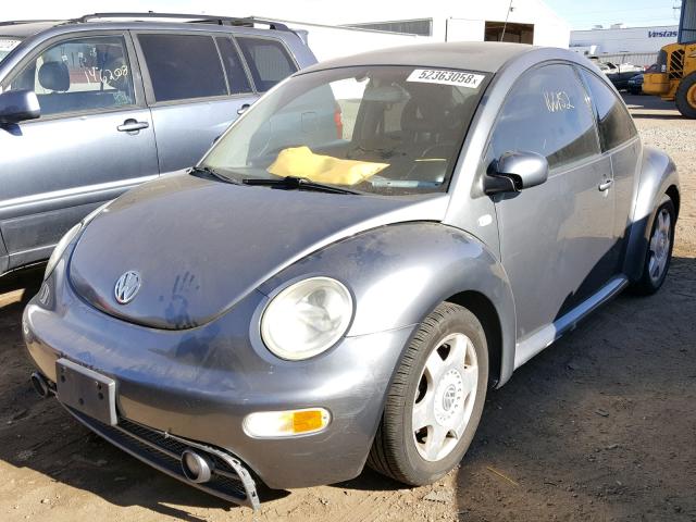 3VWDD21C22M415036 - 2002 VOLKSWAGEN NEW BEETLE 蓝色 照片 2