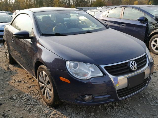 WVWBA71F39V001578 - 2009 VOLKSWAGEN EOS TURBO BLUE photo 1