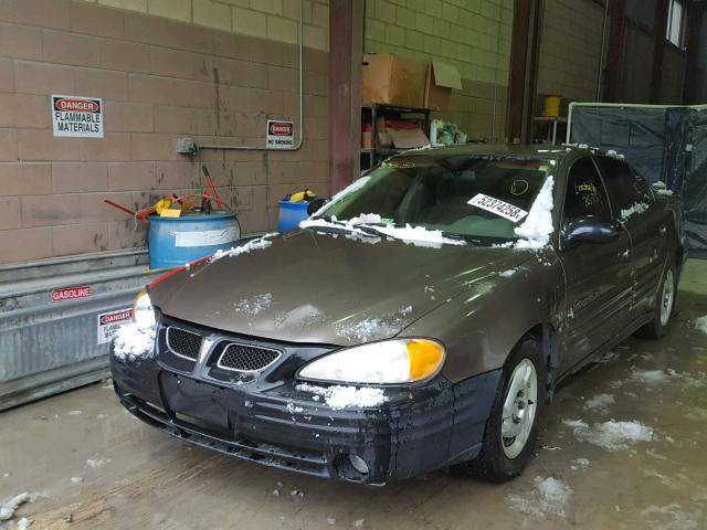 1G2NE52F42C158871 - 2002 PONTIAC GRAND AM S 棕色 照片 2
